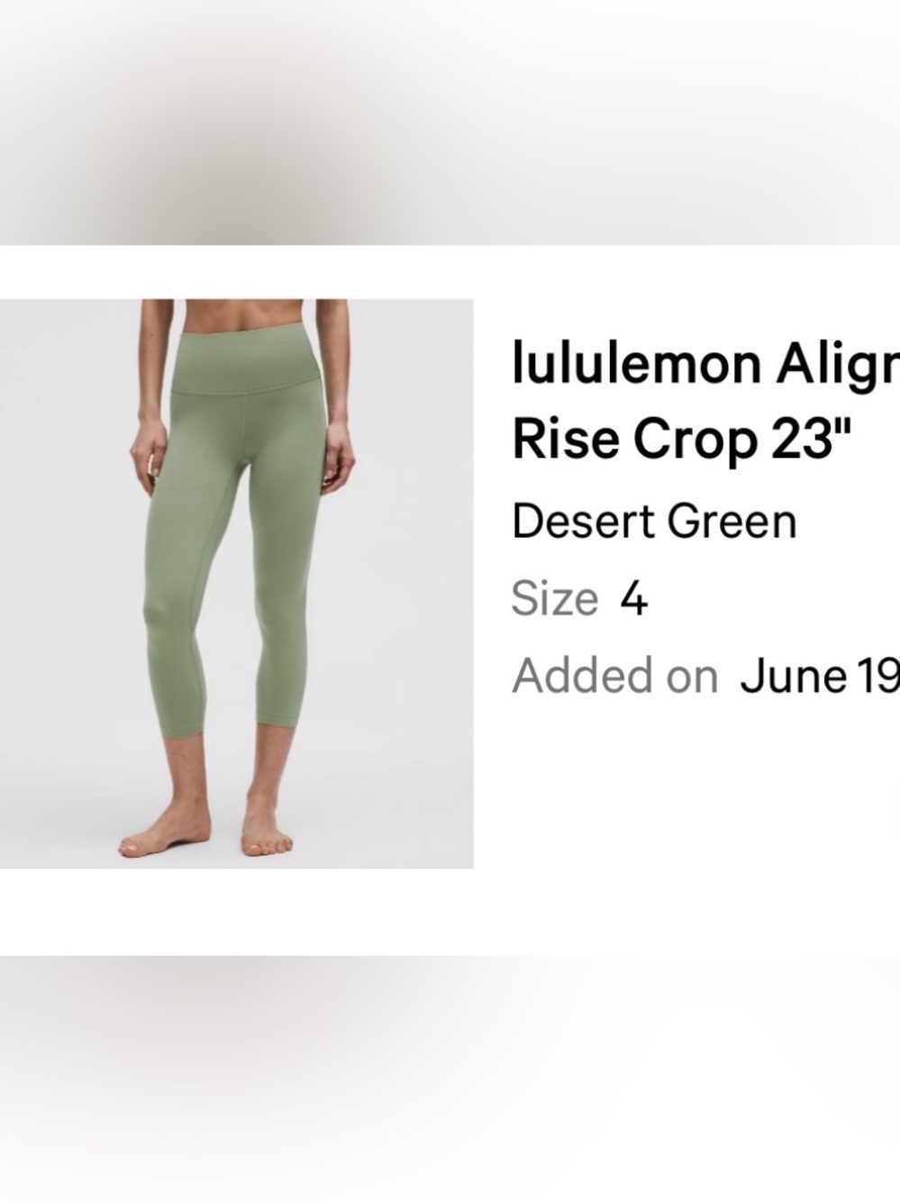 lululemon Align High-Rise Crop 23"